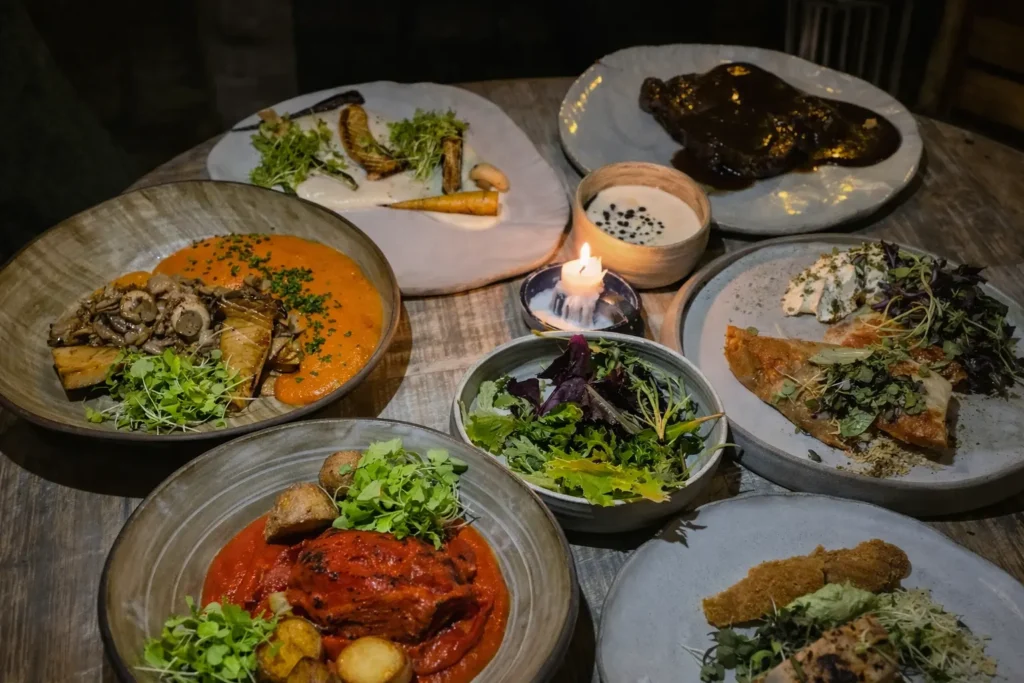 מנות במסעדת טאטי בודפשט TATI Farm to Table