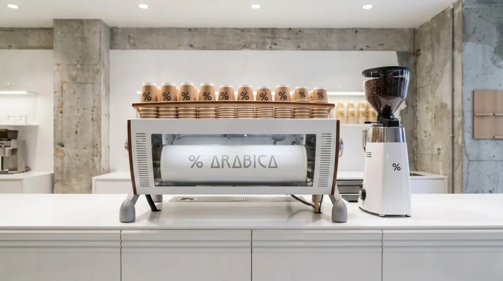 מכונת קפה של % Arabica Budapest Király - קפה ערביקה בודפשט קפה מקצועי בלב הרובע היהודי בבודפשט
